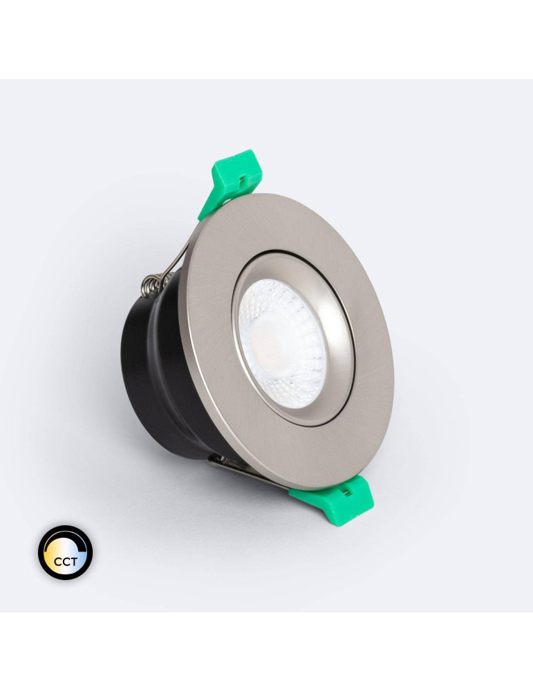 Spot Downlight Ignifuge LED 5-8W Rond Dimmable IP65 Coupe Ø 65 mm Design Ajustable