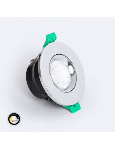 Spot Downlight Ignifuge LED 5-8W Rond Dimmable IP65 Coupe Ø 65 mm Design Ajustable