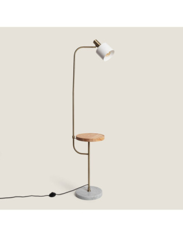 Lampadaire Métal et Marbre Dafne