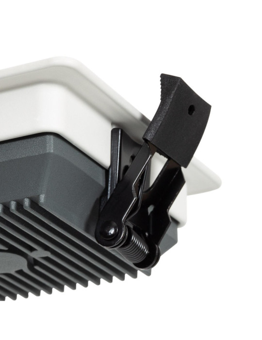 Downlight LED 10W Carré SAMSUNG Aero 130 lm/W Microprismatique LIFUD Coupe 85x85 mm