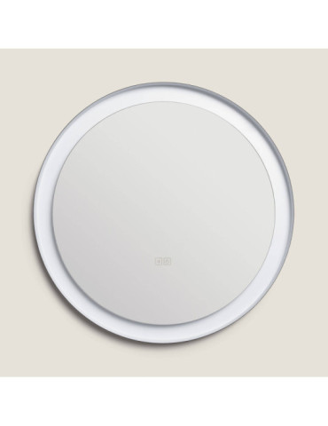 Miroir Salle de Bain avec Éclairage LED Anti-buée Ø60 cm Nahia