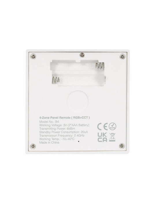 Télécommande Murale RF pour Variateur LED RGB + CCT 4 Zones MiBoxer B4