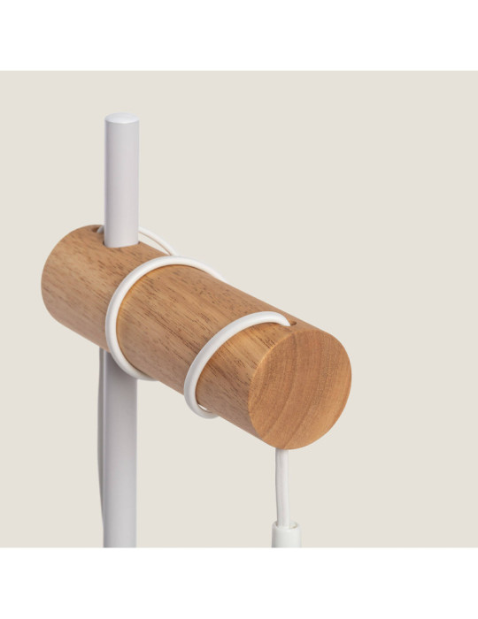 Lampe à Poser Métal et Bois Monah