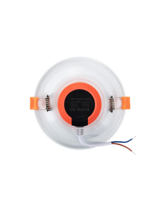 Downlight LED 6W Rond LUX CRI90 Coupe Ø 90 mm IP44