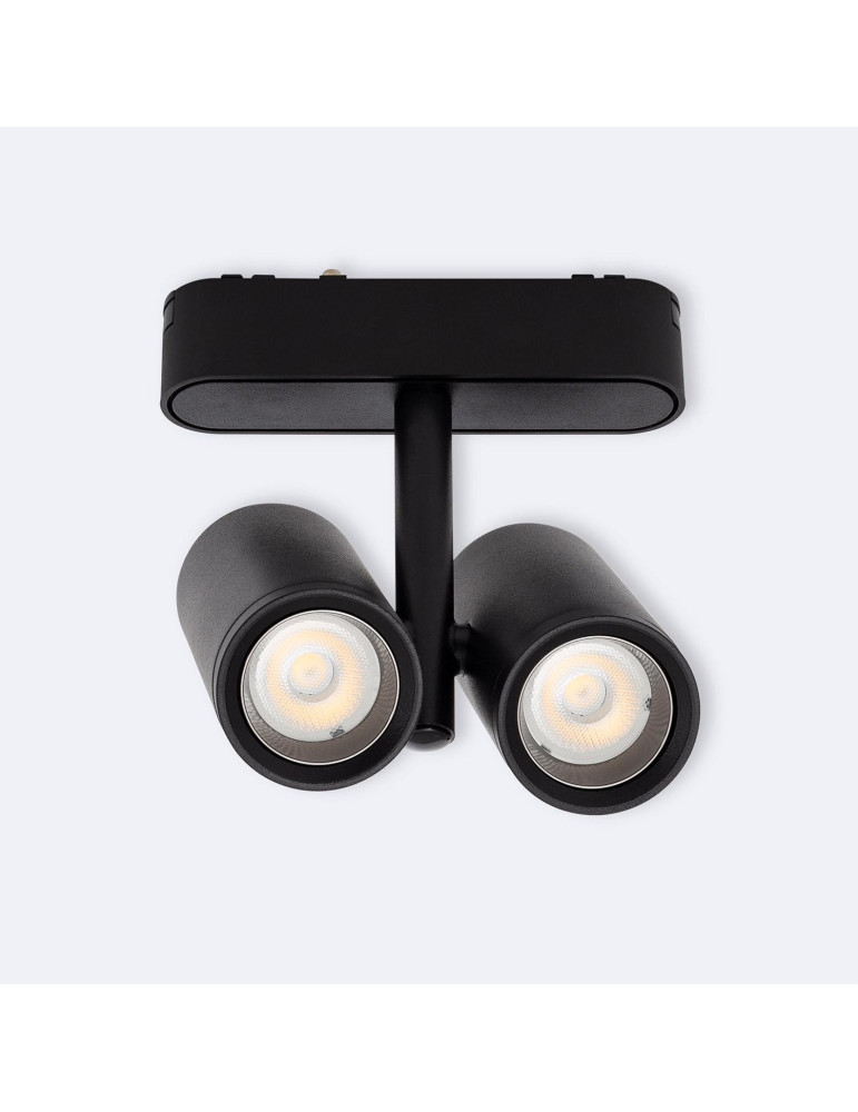 Spot LED sur Rail Magnétique 25mm Extra-Plat 16W Quartz 48V Noir