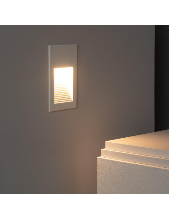 Balise LED Extérieure 5W Encastrable au Mur Goethe Blanche