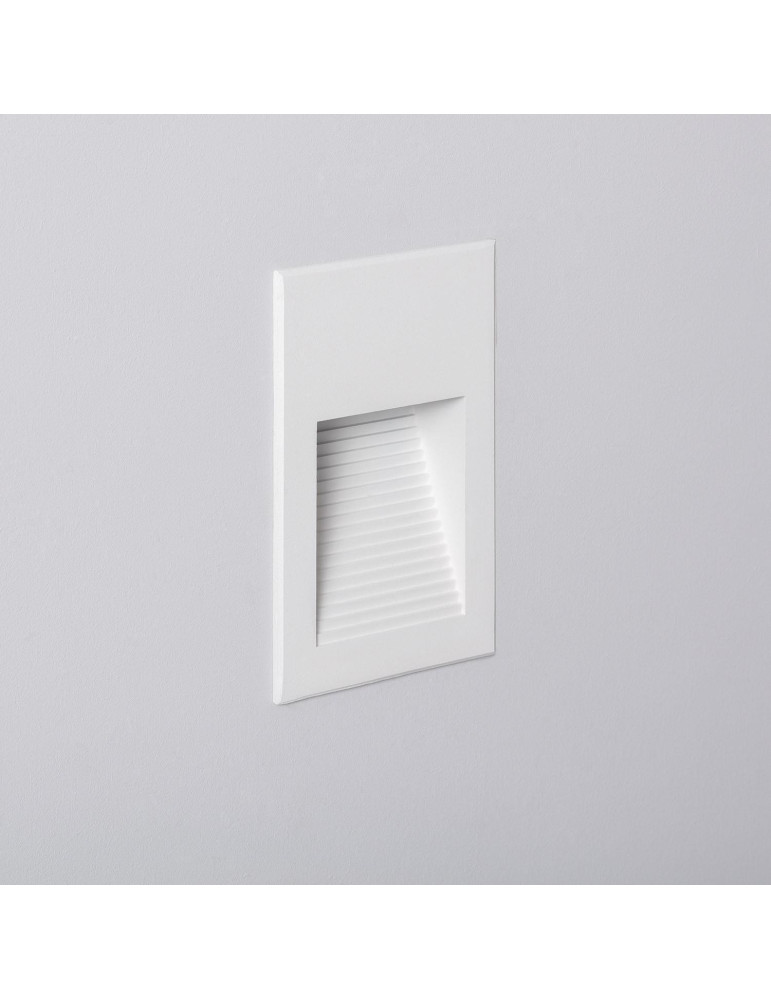 Balise LED Extérieure 5W Encastrable au Mur Goethe Blanche