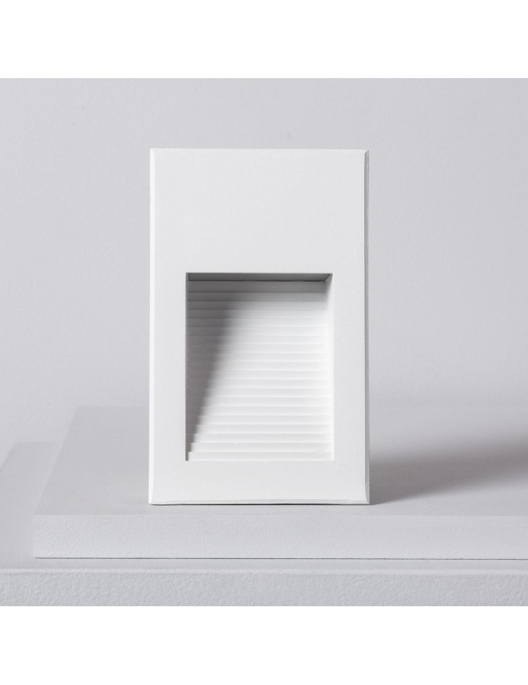 Balise LED Extérieure 5W Encastrable au Mur Goethe Blanche