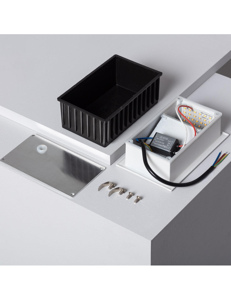 Balise LED Extérieure 5W Encastrable au Mur Goethe Blanche