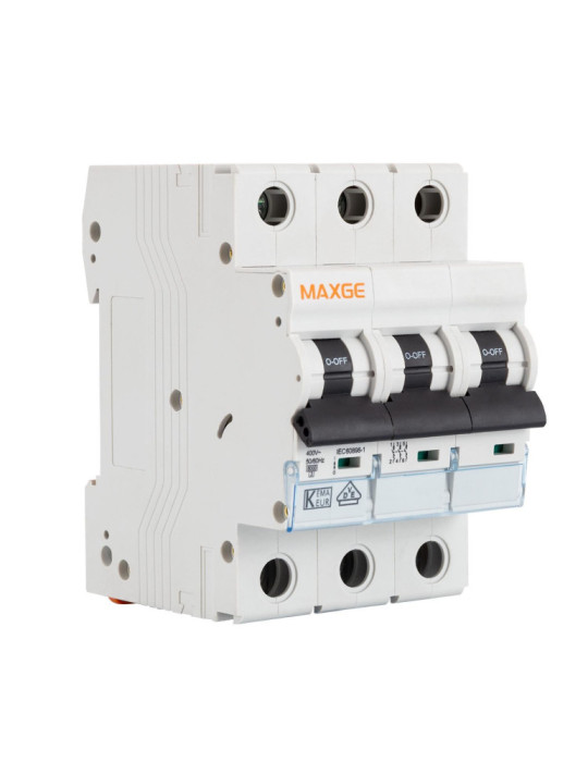 Disjoncteur Résidentiel 3P-6kA 10-63A Courbe C MAXGE Disjoncteur Résidentiel 3P-6kA 10-63A Courbe C MAXGE