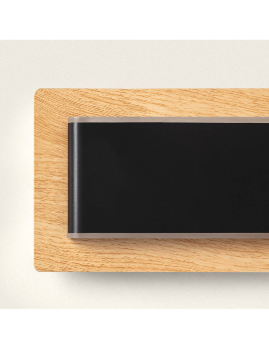 Applique Murale LED avec Lumière de Lecture Métal et Bois Adalia