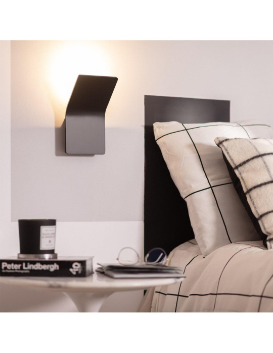 Applique Murale LED Aluminium Lerna 6W Noire