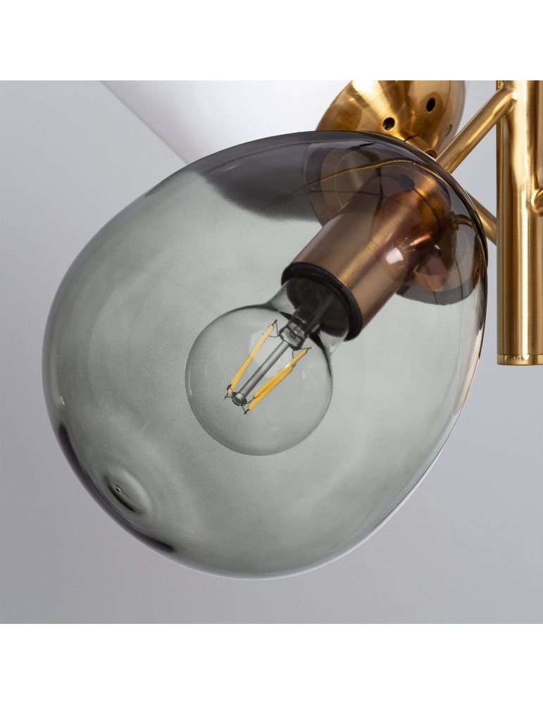 Suspension Métal et Verre Papallona