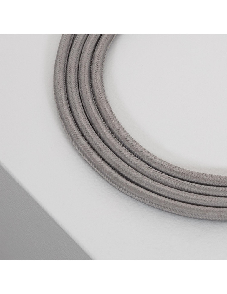 Câble Électrique Textile Gris