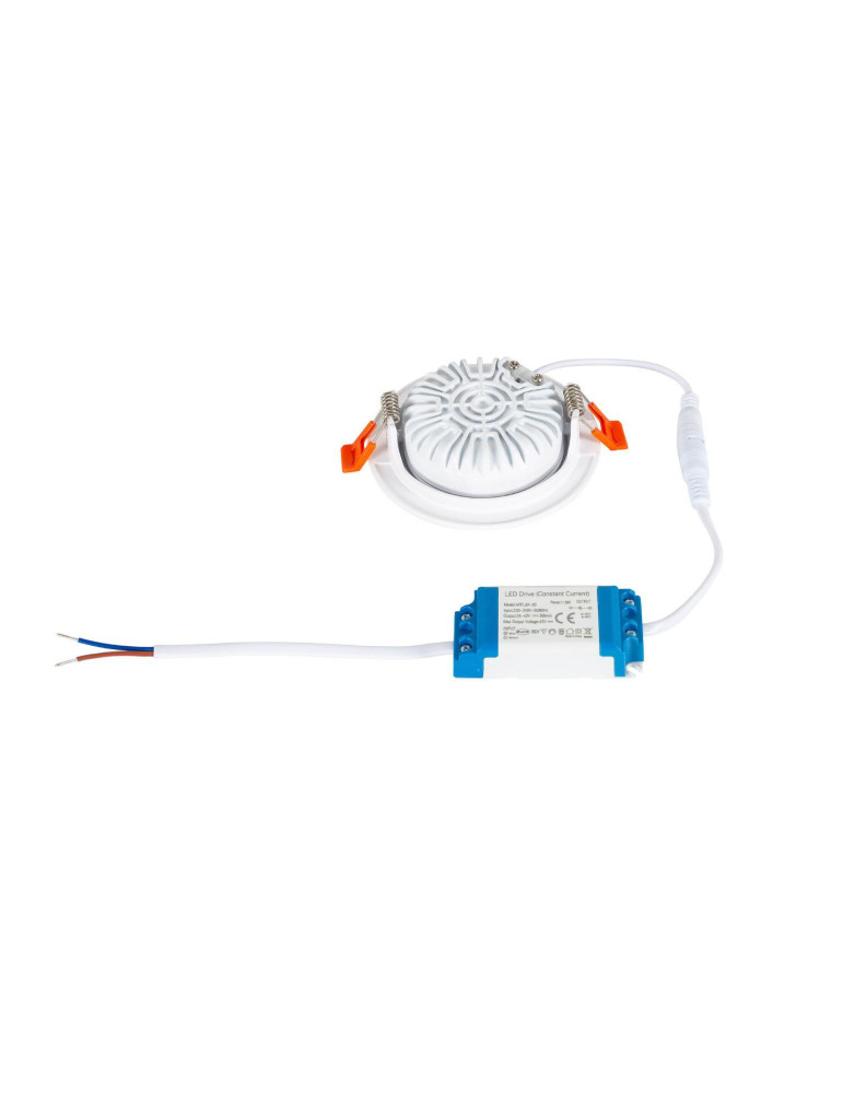 Spot Downlight LED 10W Rond COB CRI90 Slim Coupe Ø 90 mm