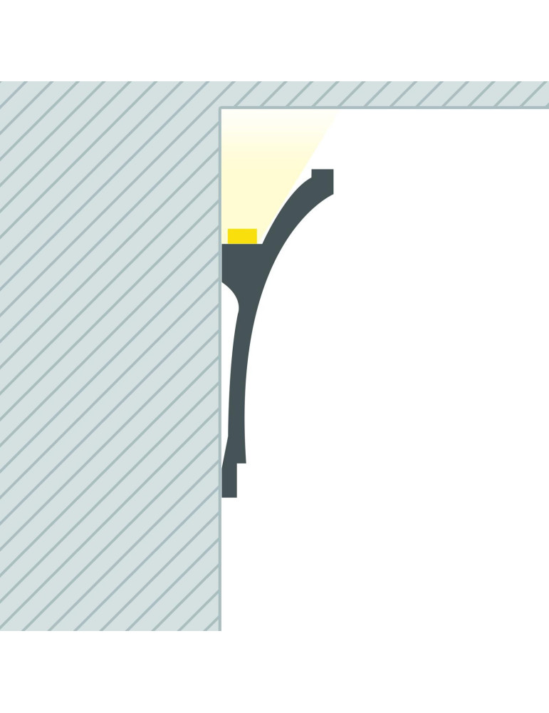 Moulure Flame 2m pour Ruban LED