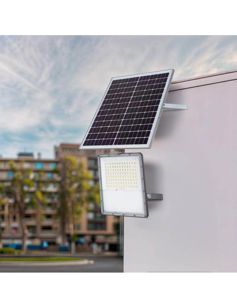 Projecteur LED Solaire 20W 100lm/W IP65 avec Télécommande