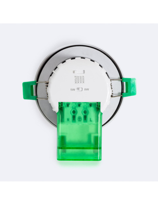 Spot Downlight Ignifuge LED 5-8W Rond Dimmable IP65 Coupe Ø 70 mm