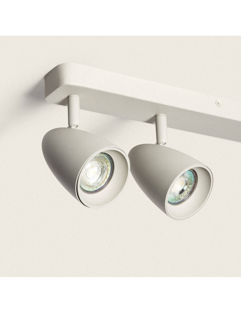 Applique Aluminium Rectangulaire Adrien 4 Spots