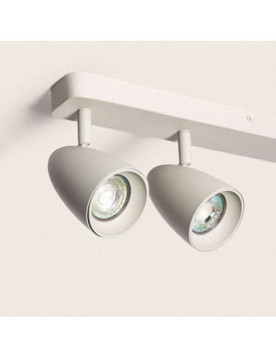 Applique Aluminium Rectangulaire Adrien 4 Spots