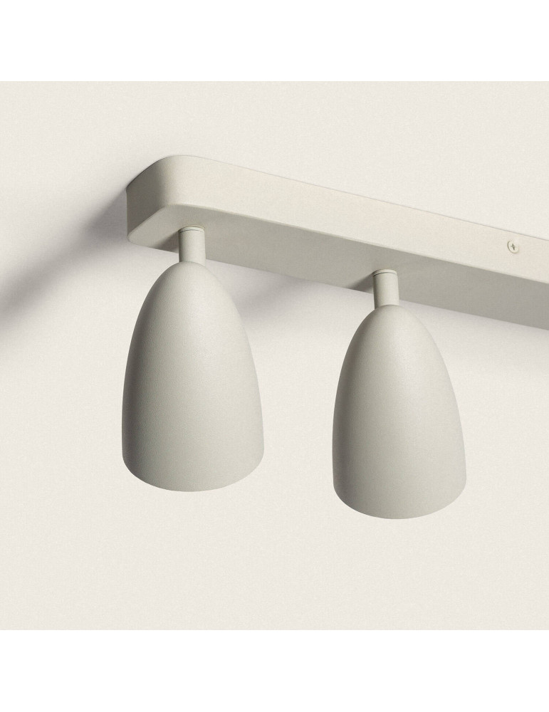 Applique Aluminium Rectangulaire Adrien 4 Spots