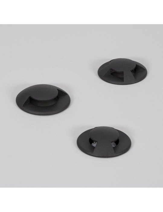 Balise Extérieure LED Encastrable Sol 2L 24V DC Loto Noire