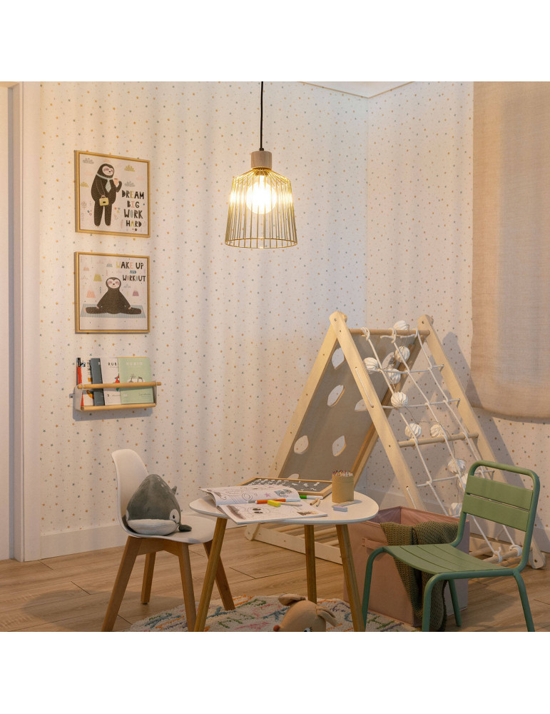 Suspension Bois et Métal Hitra