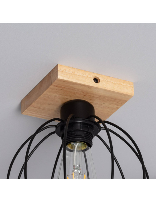 Plafonnier Bois et Métal Topka