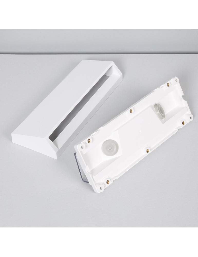 Balise LED Extérieure 3W En Saillie au Mur Rectangulaire Tunez Blanche