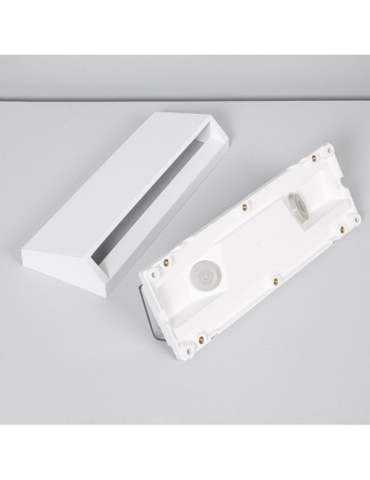 Balise LED Extérieure 3W En Saillie au Mur Rectangulaire Tunez Blanche