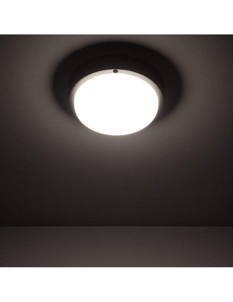 Plafonnier LED Extérieur Rond 15W Hublot Black IP65 Ø140 mm