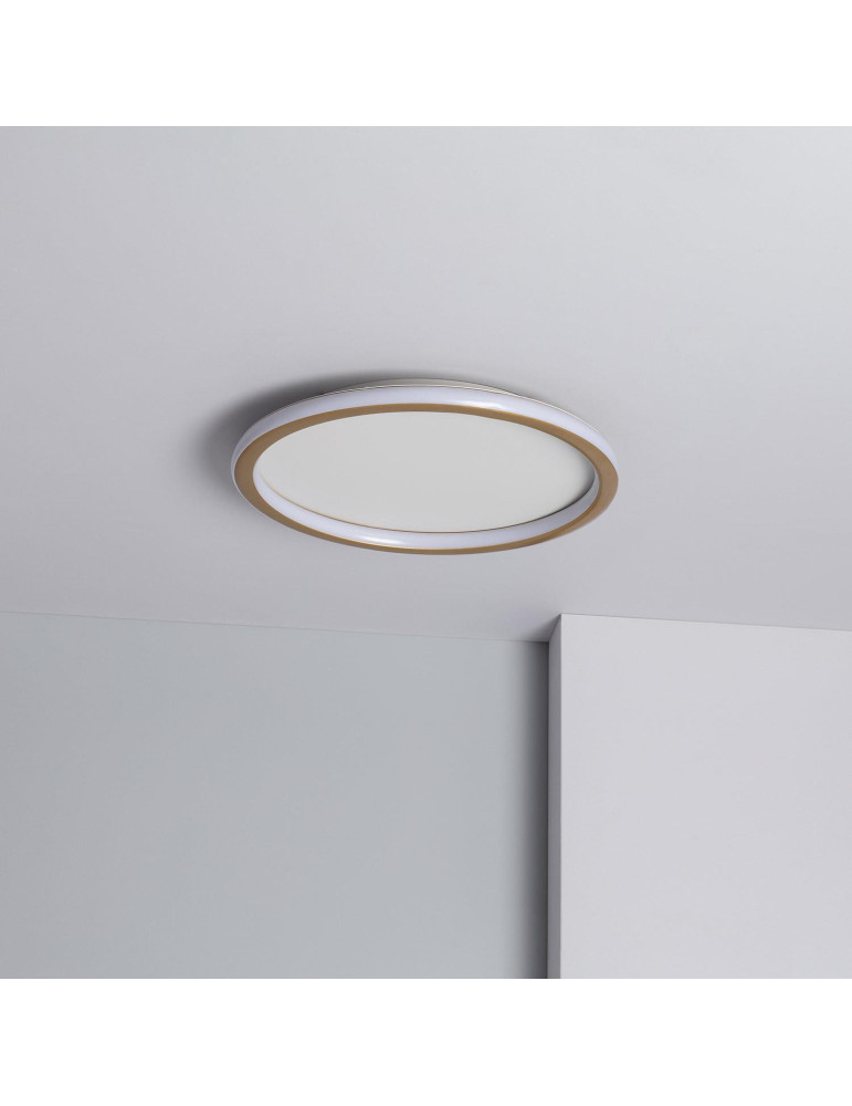 Plafonnier LED Rond Métal CCT Sélectionnable Allharo 20W Ø410 mm