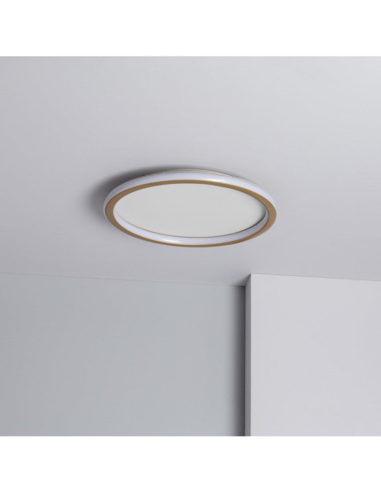 Plafonnier LED Rond Métal CCT Sélectionnable Allharo 20W Ø410 mm