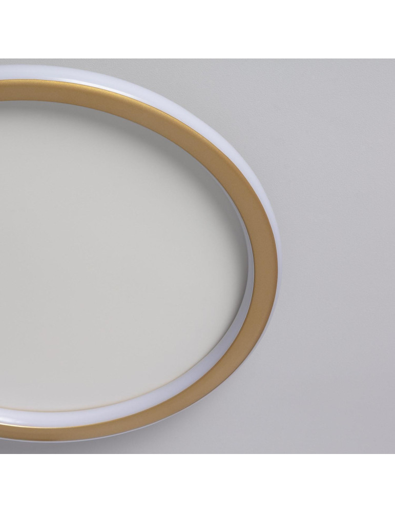 Plafonnier LED Rond Métal CCT Sélectionnable Allharo 20W Ø410 mm