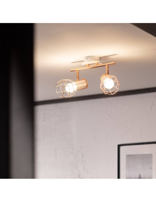 Plafonnier Orientable Aluminium Lada 2 Spots