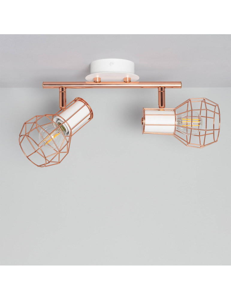 Plafonnier Orientable Aluminium Lada 2 Spots