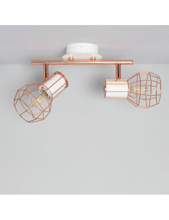 Plafonnier Orientable Aluminium Lada 2 Spots