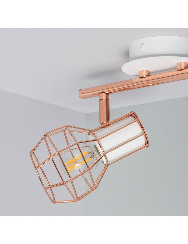 Plafonnier Orientable Aluminium Lada 2 Spots