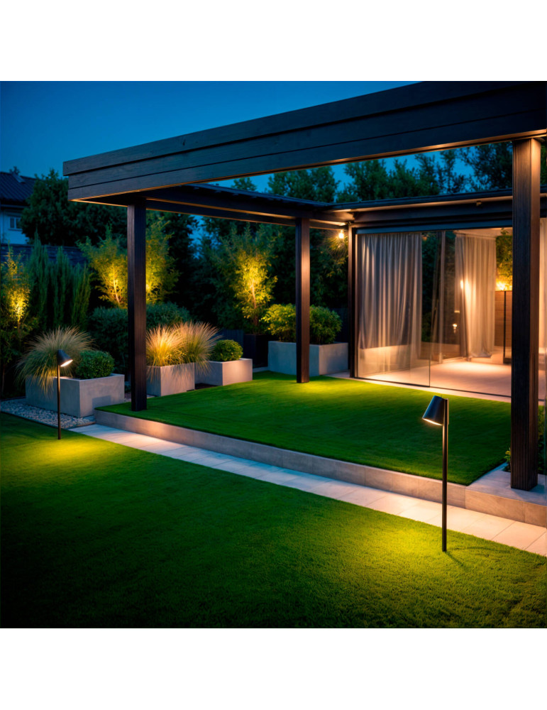 Balise Extérieur LED 6W sur Pied 60cm avec Piquet Drimlec