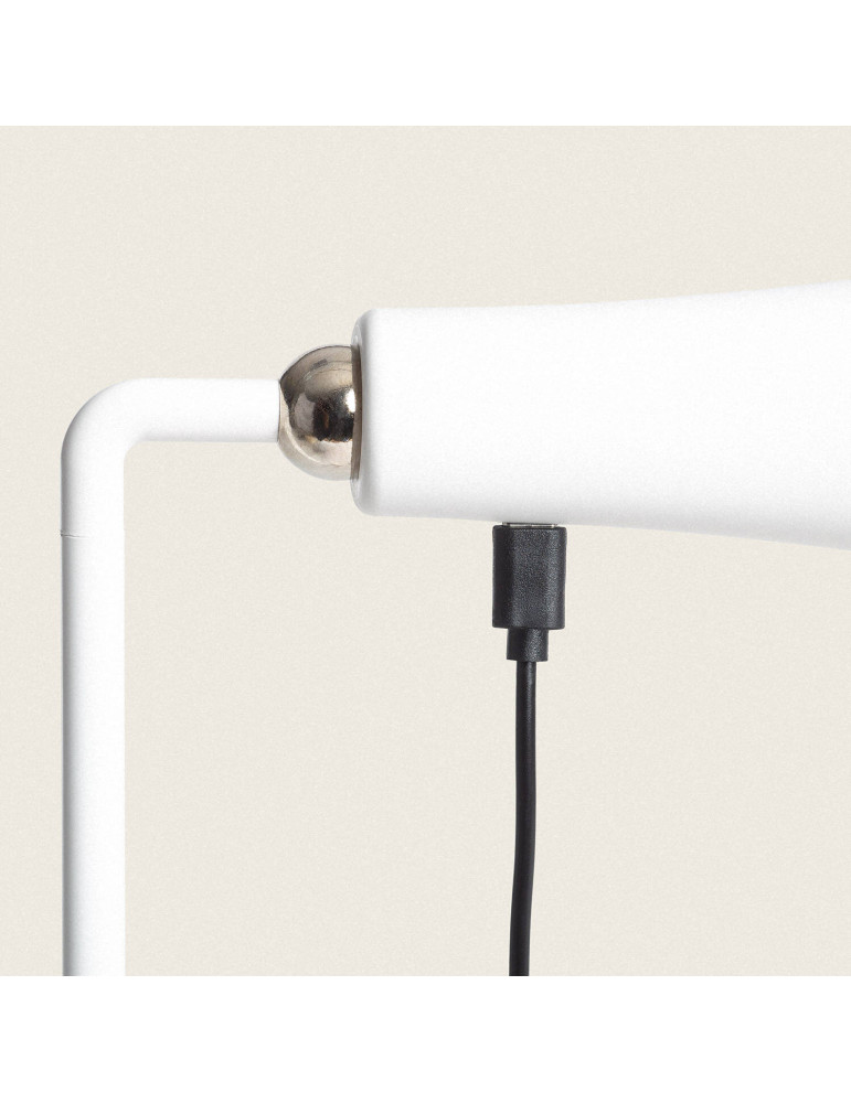 Lampe à Poser LED  3W Portable en Métal avec Batterie USB Rechargeable Bysta