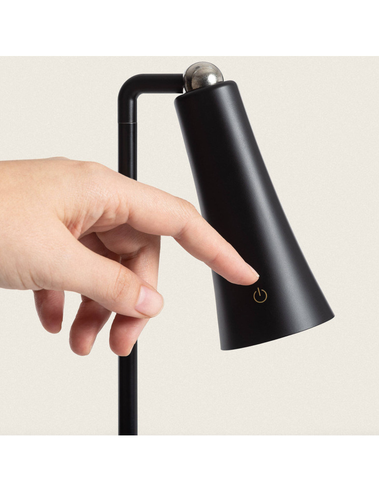 Lampe à Poser LED  3W Portable en Métal avec Batterie USB Rechargeable Bysta