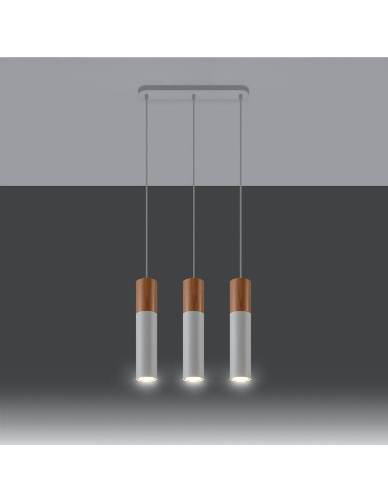 Suspension Bois Pablo 3 SOLLUX