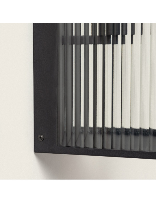 Aplique de Pared Exterior Metal y Cristal Big Taiga