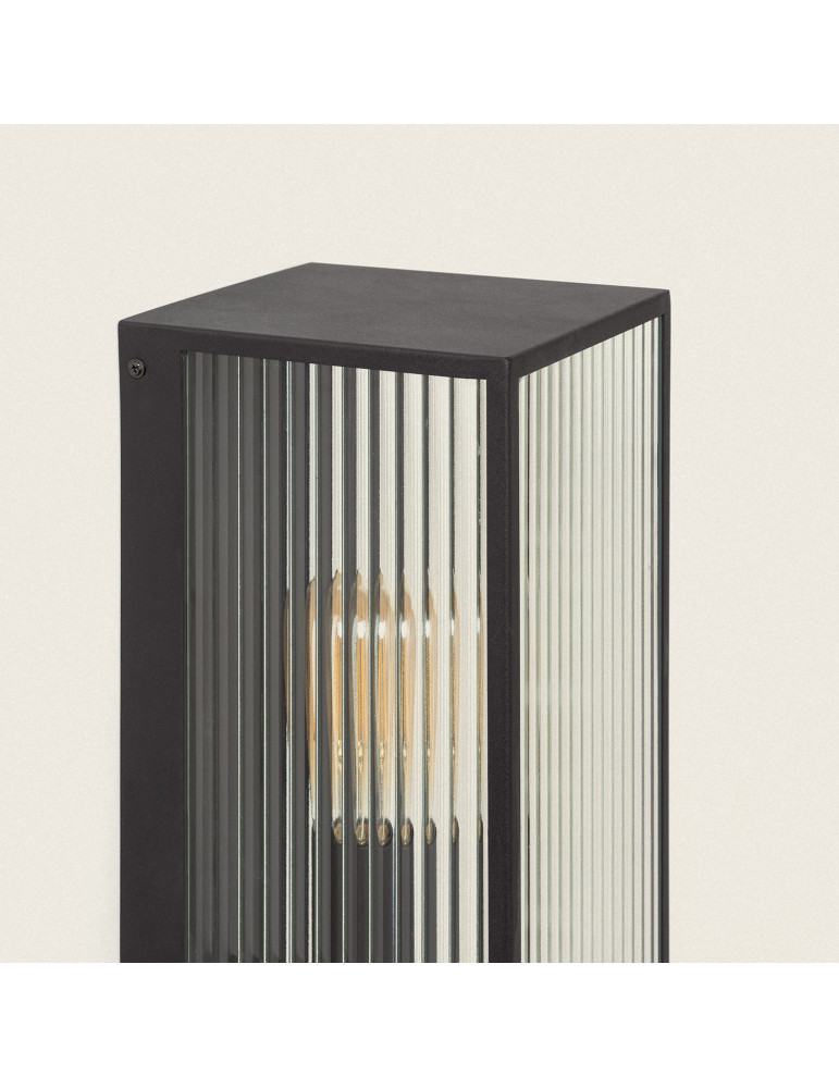 Aplique de Pared Exterior Metal y Cristal Big Taiga