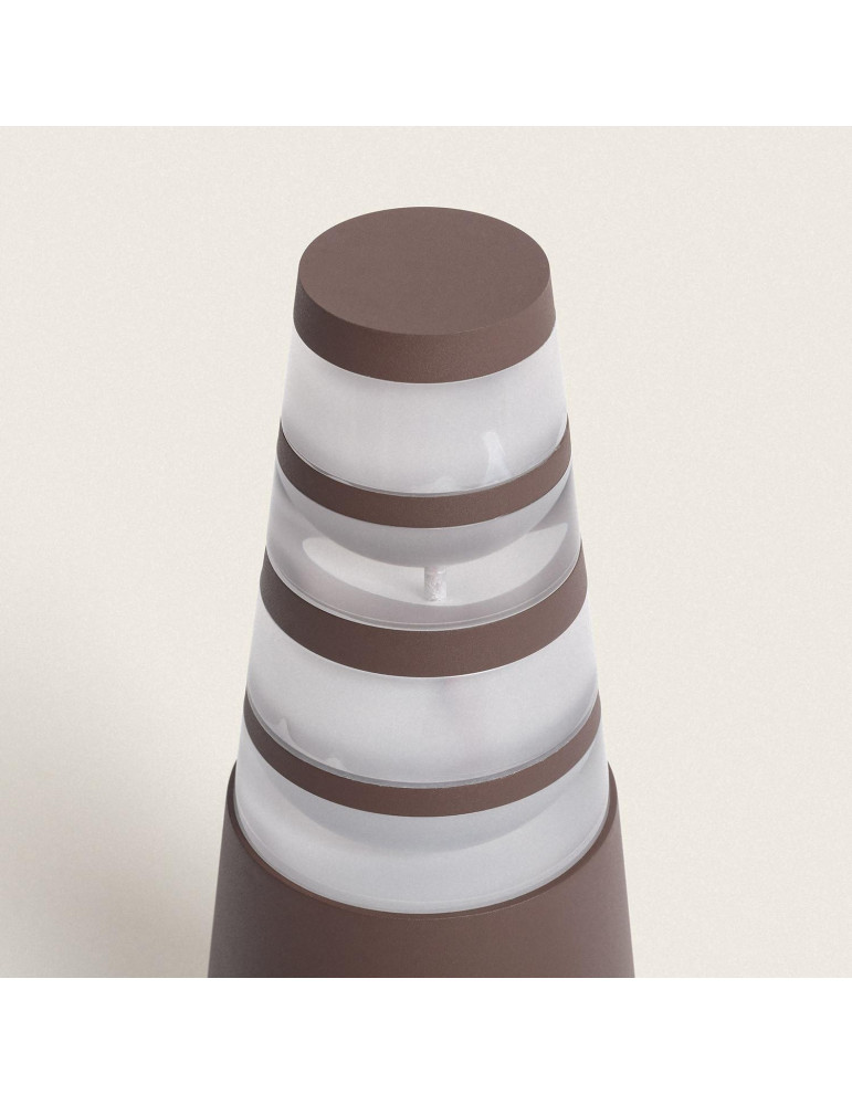 Balise Extérieure LED 8W sur Pied 38cm en Saillie Double-Dareh