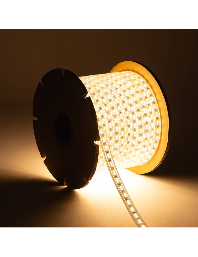 Bobine Ruban LED CCT 220V AC 120 LED/m Largeur 14mm 50 Mètres IP65 Coupe 100cm