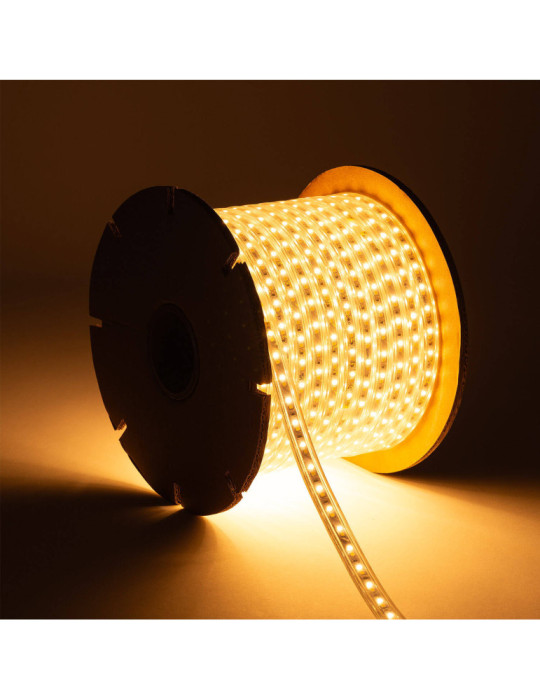 Bobine Ruban LED CCT 220V AC 120 LED/m Largeur 14mm 50 Mètres IP65 Coupe 100cm