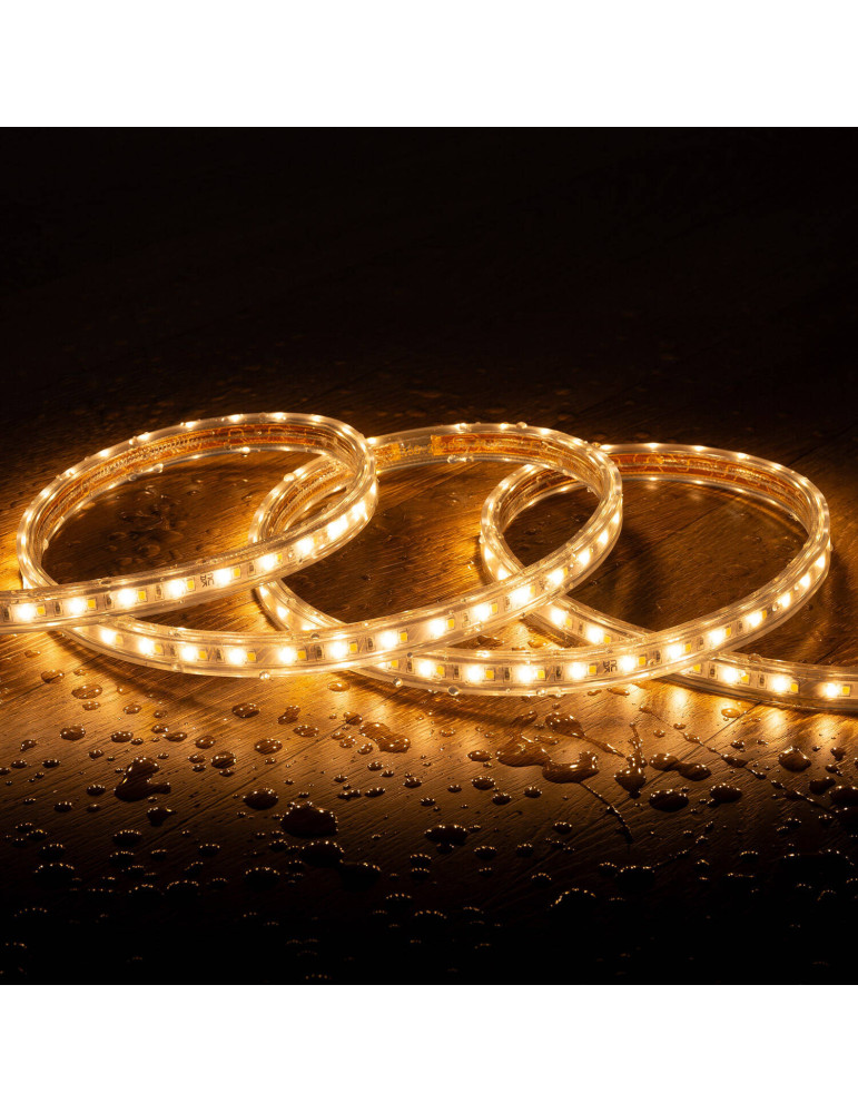 Bobine Ruban LED CCT 220V AC 120 LED/m Largeur 14mm 50 Mètres IP65 Coupe 100cm