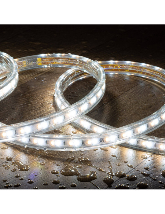 Bobine Ruban LED CCT 220V AC 120 LED/m Largeur 14mm 50 Mètres IP65 Coupe 100cm