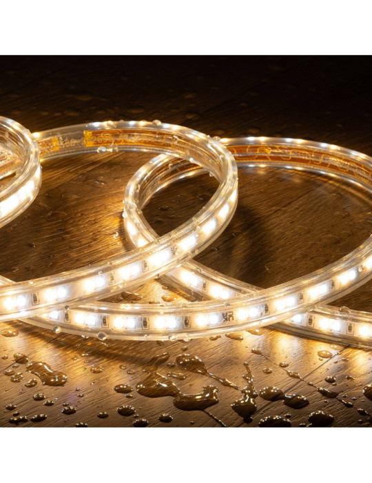 Bobine Ruban LED CCT 220V AC 120 LED/m Largeur 14mm 50 Mètres IP65 Coupe 100cm